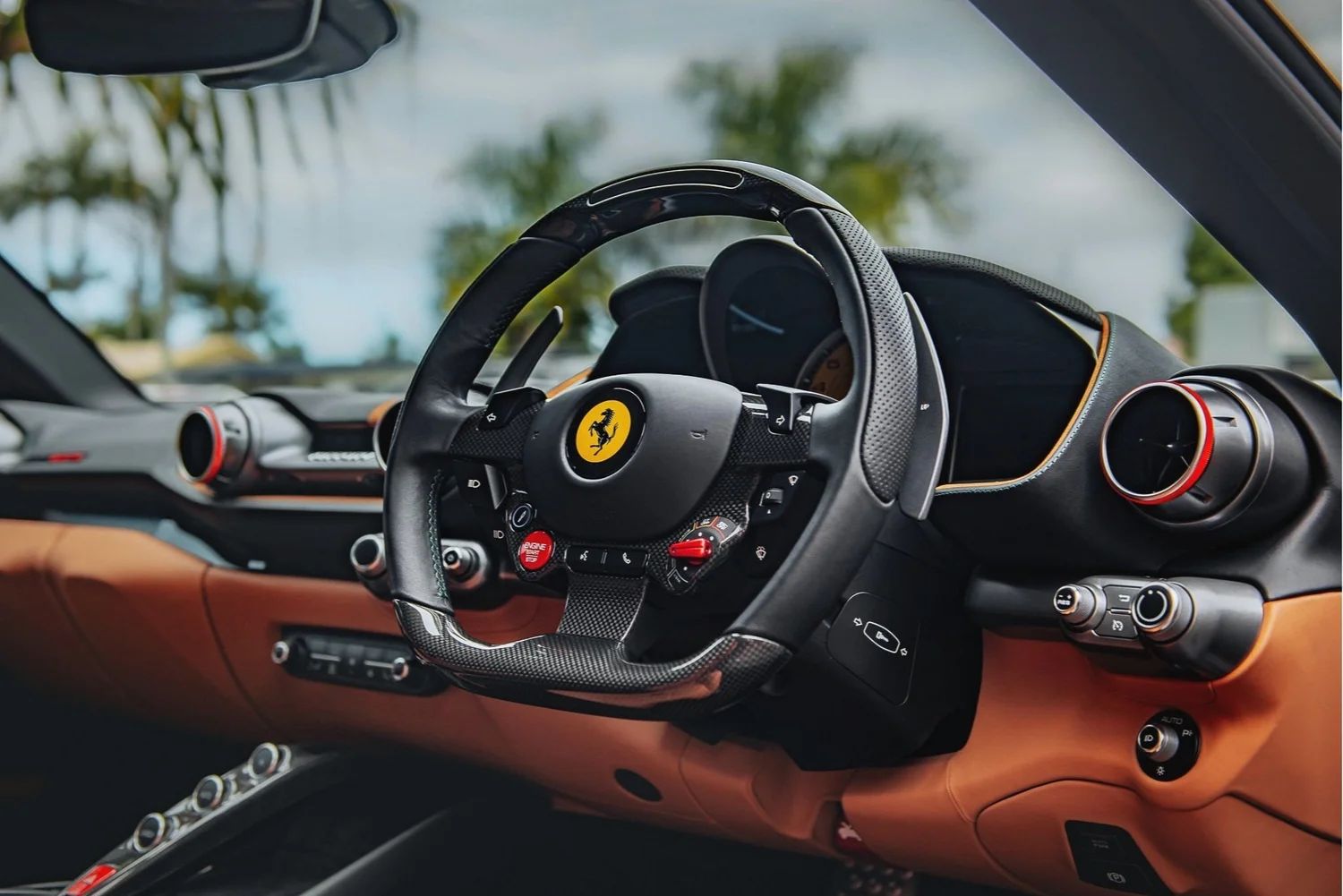 Ferrari interior detail · O'Keefe's Prestige Detailing